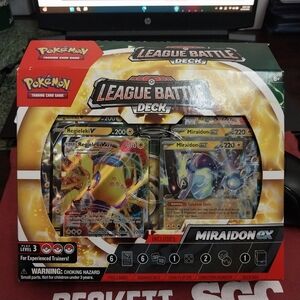 POKEMON TCG LEAGUE BATTLE DECK MIRAIDON EX REGIELEKI V NEW!